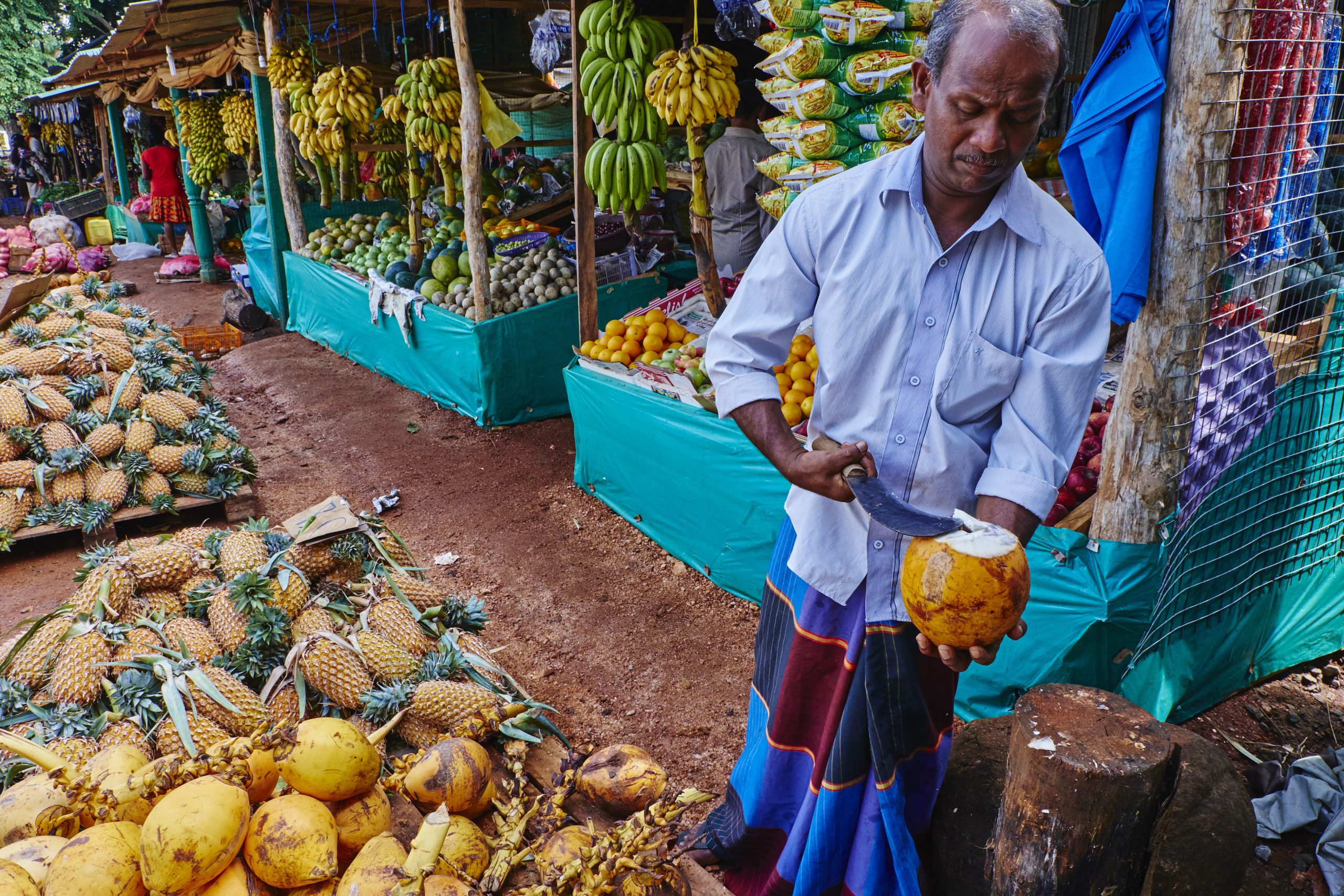 Sri Lanka, Dambulla, market