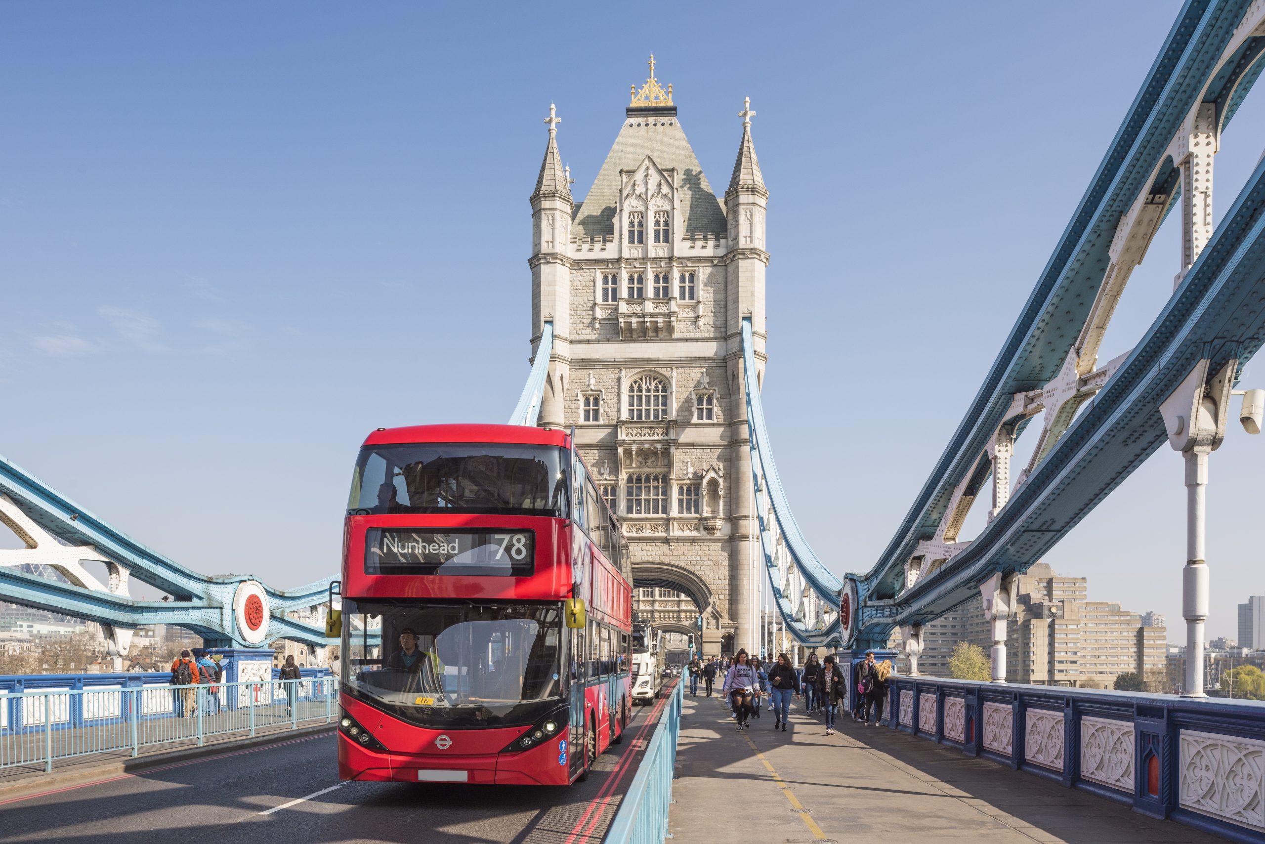 Tower Bridge and red bus